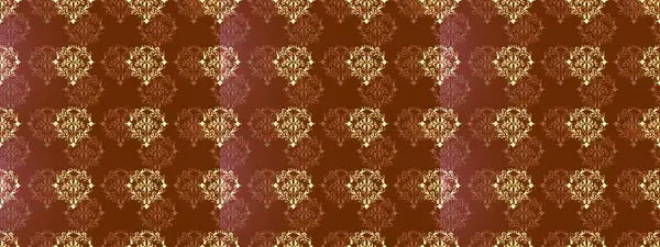 Kusursuz altın desenli bukleler. Kahverengi, bej ve altın elementli sarı renkler. Raster illüstrasyonu. Doğu tarzı arabesk. Raster altın desen.