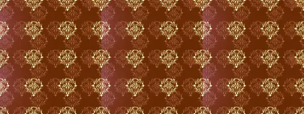 Kusursuz altın desenli bukleler. Kahverengi, bej ve altın elementli sarı renkler. Raster illüstrasyonu. Doğu tarzı arabesk. Raster altın desen.