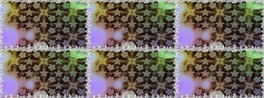 Gri renkli çiçekler. Renkli Bahar Temalı, pürüzsüz bir arka plan. Düz Çiçek Elementleri Tasarım Raster illüstrasyonu. Çiçekli, suluboya desenli kusursuz çiçek deseni.