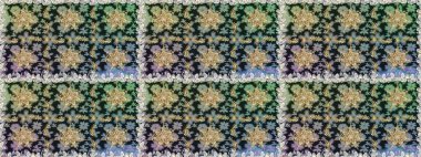 Barok tarzında kusursuz bir doğulu süsü. Raster geleneksel altın pürüzsüz desen gri renklerde.