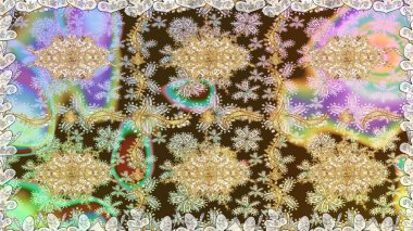 Soyut duvar kâğıdı, ambalaj dekorasyonu. Kış sembolü, Mutlu Noeller, Mutlu yıllar 2019. Altın kar taneleri basit, pürüzsüz desen. Tarafsız renklerde Raster altın deseni.