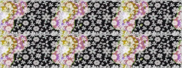 Gri renkli çiçekler. Hediye ambalaj kağıdı, tebrik kartları, posterler ve pankart tasarımı. Raster düz çiçekleri pürüzsüz desen.