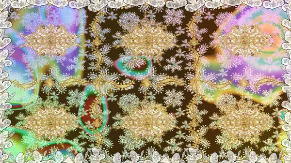 Soyut duvar kâğıdı, ambalaj dekorasyonu. Kış sembolü, Mutlu Noeller, Mutlu yıllar 2019. Altın kar taneleri basit, pürüzsüz desen. Tarafsız renklerde Raster altın deseni.