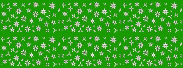 Nazik romantik baskı. Yeşil renkli çiçekler. Raster güzel bir çiçek deseni çizmiş. Bahar mevsimi. Tatil havası..