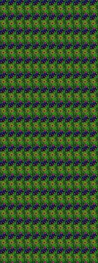 Sevimli çiçek raster deseni. Yeşil renkli çiçekler. Düz Çiçek Elementleri Tasarımı. Renkli Yaz Teması çizim şablonu.