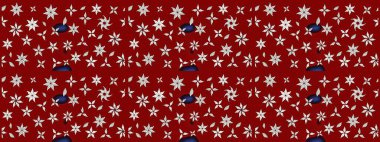 Raster çiçek desenli çiçek deseni, yapraklar, dekoratif elementler, sıçrama, lekeler, el çizimi kontur çizgileri ve Doodle çizim stili, grafik raster çizim çizimi.