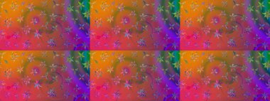 Küçük çiçekteki sevimli çiçek deseni. Pembe renkte çiçekler.