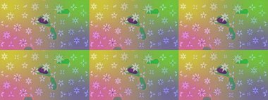 Çizim çiçek deseni duvar kâğıdı olarak kullanılabilir. Tarafsız renklerde çiçekler. Raster illüstrasyonu.