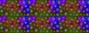 Küçük bir çiçekte eskiz deseni. Raster illüstrasyonu. Güzel kumaş deseni. Güzel çiçek arkaplanı..