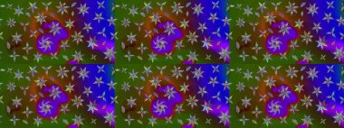 Moda baskıları için zarif bir şablon. Küçük çiçekte güzel bir desen. Küçük renkli çiçekler. Çiçekli bahar çiçekleri. Motley illüstrasyonu.