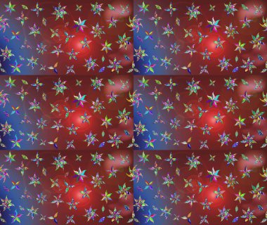 Kahverengi renkli etnik çiçeklerin olduğu zarif bir eskiz modeli. Raster Çiçek İllüstrasyonu güzel tekstil..