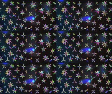 Moda baskıları için zarif bir şablon. Küçük çiçekte güzel bir desen. Küçük renkli çiçekler. Motley illüstrasyonu. Çiçekli bahar çiçekleri.