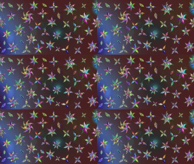 Yapraklı çizim şekli. Davetiye ve kartpostal tasarımı için dekoratif çiçek unsurları. Tekstil için figür. Poster ya da kapak için arka plan. Sevimli zarif çiçekler Raster illüstrasyonu.