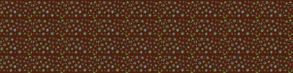 Kahverengi renkli çiçekler. Raster illüstrasyonunda çiçek deseni çizimi.