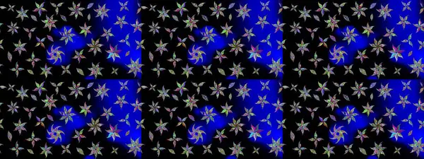 Yumuşak, yaz çiçekli arka plan. Siyah renkli çiçekler. Raster çiçek desenli ve çiçekli..