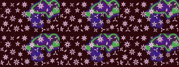 Kahverengi renkli çiçekler. Çiçekli eskiz çizimi. Renkli Yaz Temalı eskiz kalıbı. Düz Çiçek Elementleri Tasarımı.