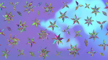 Tekstil veya kitap kapakları, imalat, duvar kağıtları, baskı, hediye paketi ve yapıştırma kitabı için çiçek eskizi geçmişi. Küçük çaplı çiçeklerdeki basit şirin desenler. Raster illüstrasyonu.