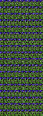 Çiçek izi. Suluboya çizim kalıbı. Suluboya tarzında yeşil renkte çiçekler.