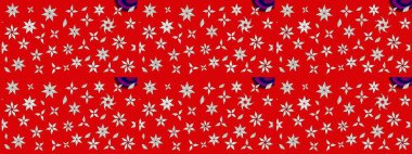 Çiçek desenli eskiz, yaz çiçekleri. Kırmızı renkte çiçekler. Renkli Bahar Teması eskiz kalıbı. Düz Çiçek Elementleri Tasarımı.