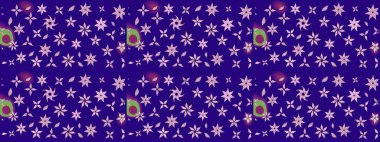 Yatak çarşafları, ceket, paket tasarımı, kumaş ve moda kavramları için tekstil baskısı. Eskiz modeli etnik tasarım. Çiçekleri, deniz kabukları, mandalaları ve suluboya efektleri olan deniz altyapısı.