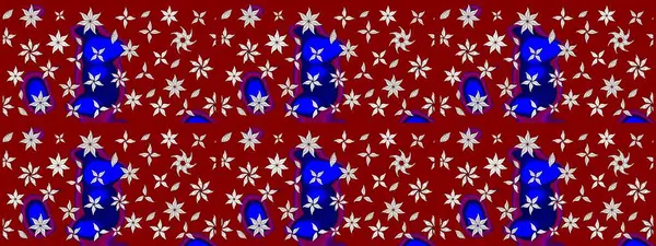 Çiçekli çiçek deseni, suluboya. Kırmızı renkte çiçekler. Renkli Bahar Teması eskiz kalıbı. Düz Çiçek Elementleri Tasarımı. Raster illüstrasyonu.