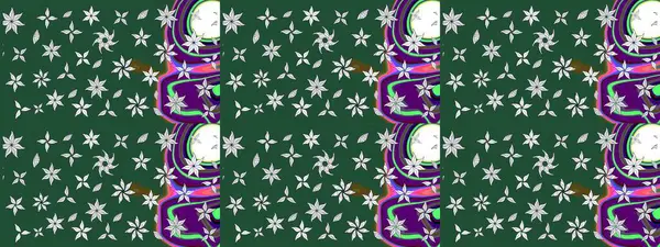 Kıvırcık, parlak örgü. Eski moda arka plan. Çiçek çelengi. Güzel, parlak, pürüzsüz kumaş, tuval. Desen, çizim, çiçek sınırı. Raster illüstrasyonu.