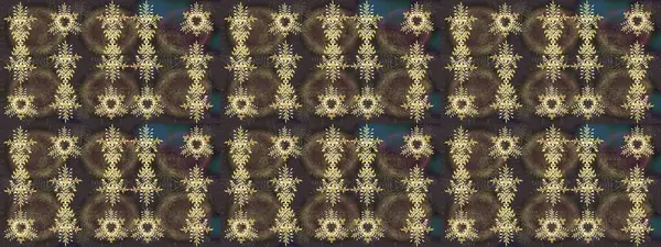 Raster illüstrasyonu. Folk Style. Mandalas 'ın dekoratif dokusu. Lace Snowflakes 'in etnik kökü. Tekstil için Lacy Fashion Print. Stilize Çiçekler. Kumaş veya Duvar Kağıdı için Tasarım.