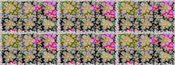 Süslü dantel iz sürücü. Çiçekli süslemeli, pürüzsüz bir desen. Gri renkli geleneksel Arapça dekor. Duvar kâğıdı için altın süslü bir illüstrasyon. Doğu tarzında vintage tasarım ögesi.