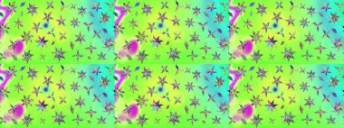 Moda baskıları için zarif bir şablon. Motley illüstrasyonu. Küçük renkli çiçekler. Küçük çiçekte güzel bir desen. Çiçekli yaz çiçekleri. Çizim.