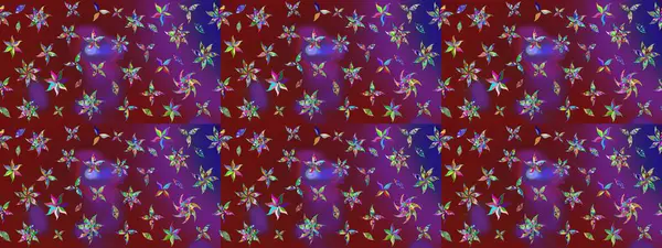 Çiçek izi. Suluboya çizim kalıbı. Suluboya tarzında kırmızı renkte çiçekler.