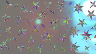 Eskiz modeli etnik tasarım. Yatak çarşafları, ceket, paket tasarımı, kumaş ve moda kavramları için tekstil baskısı. Çiçekleri, deniz kabukları, mandalaları ve suluboya efektleri olan deniz altyapısı.