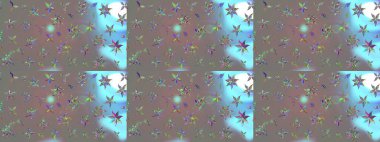 Organik elementler. Raster deseni. Botanik çizim kalıbı. Suluboya etkisi.