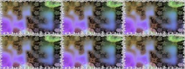 Düz Çiçek Elementleri Tasarımı. Sevimli çiçek raster deseni. Renkli Bahar Temalı Kusursuz Arkaplan. Gri renkli çiçekler.