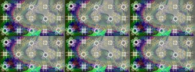 Yeşil, gri ve nötr renklerde Raster altın deseni. Altın kar tanesi basit bir çizim kalıbı. Soyut duvar kâğıdı, ambalaj dekorasyonu. Kışın sembolü, Mutlu Noel tatili, Mutlu yıllar 2019