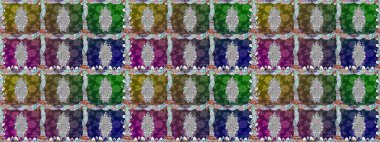 Yeşil renkli çiçekler. Raster düz çiçekleri pürüzsüz desen. Tasarım hediye paketi, tebrik kartları, posterler ve afiş tasarımı.