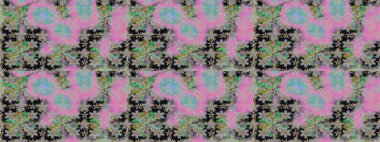 Raster Şirin kumaş deseni. Düz Çiçek Elementleri Tasarımı. Renkli Bahar Temalı Kusursuz Arkaplan. Kusursuz bağbozumu.