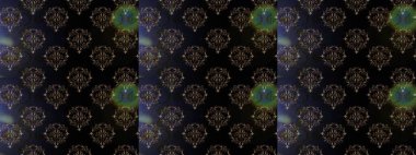 Siyah, gri ve kahverengi renkli şirin çiçek desenleri. Düz Çiçek Elementleri Tasarımı. Renkli Bahar Temalı Kusursuz Arkaplan. Raster Modaya uygun kumaş deseni.