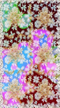 Damask kusursuz yinelenen arkaplan. Tarafsız renklerde altın element. Doku arka planında altın duvar kâğıdı. Barok tarzında altın çiçekli süs..