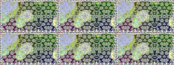 Raster illüstrasyonu. Gri renkli Asya tekstili. Kusursuz çiçek deseni.