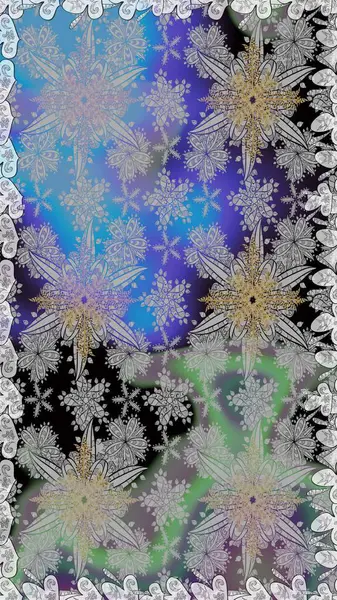 Raster illüstrasyonunda kusursuz çiçek deseni. Raster illüstrasyonu. Güzel kumaş deseni. Gri renklerde.