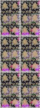 Raster illüstrasyonu. Klasik klasik klasik arka plan. Gri renklerde, altın elementlerle kusursuz desen. Kusursuz klasik raster altın desenli. Geleneksel oryantasyon süsü.