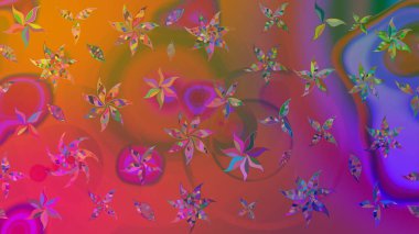 Tekstil veya kitap kapakları, imalat, duvar kağıtları, baskı, hediye paketi ve yapıştırma kitabı için çiçek eskizi geçmişi. Raster illüstrasyonu. Küçük ölçekli çiçeklerdeki basit sevimli desen.