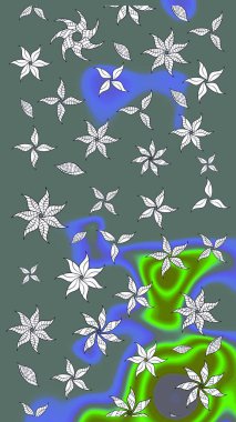Spring tender design for natural cosmetics, perfume, florist shop. Can be used as greeting or wedding background. Raster sketch pattern with neutral tulip flowers. Best for wrapping paper.