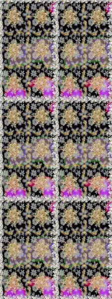 Raster illüstrasyonu. Klasik klasik klasik arka plan. Gri renklerde, altın elementlerle kusursuz desen. Kusursuz klasik raster altın desenli. Geleneksel oryantasyon süsü.