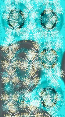 Soyut çiçek çizim kalıbı arka planı. Mavi renklerde. Raster illüstrasyonu. Raster deseni. Küçük çiçekte sevimli çiçek deseni var..