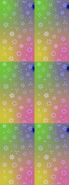 Raster Çiçek İllüstrasyonu güzel tekstil. Tarafsız renklerde etnik çiçeklerle zarif bir eskiz..