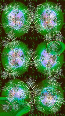 Kar Taneleri Raster illüstrasyonu. Dekorasyon kış kar ikonları. Raster Noel soyut renkli arkaplan ve düşen kar tanesi.