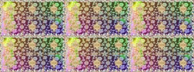 Tarafsız renklerde altın rengi ve altın elementler üzerinde altın pürüzsüz desen. Tarafsız renklerde, altın elementlerle kusursuz klasik desen. Noel, kar tanesi, yeni yıl.