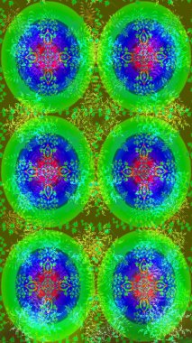 Renkli kar taneleri Raster çizimi. Raster yeşili, mavi ve mor kar tanelerinden izole edilmiş. Güzel kış süsleri..