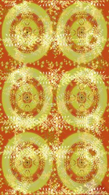 Parlak çiçek kolajı çiçekleri sarı, turuncu ve nötr. Çiçekli zambakların eskiz geçmişi. Çiçek tasarımı için inanılmaz kolaj cennet tarzı..